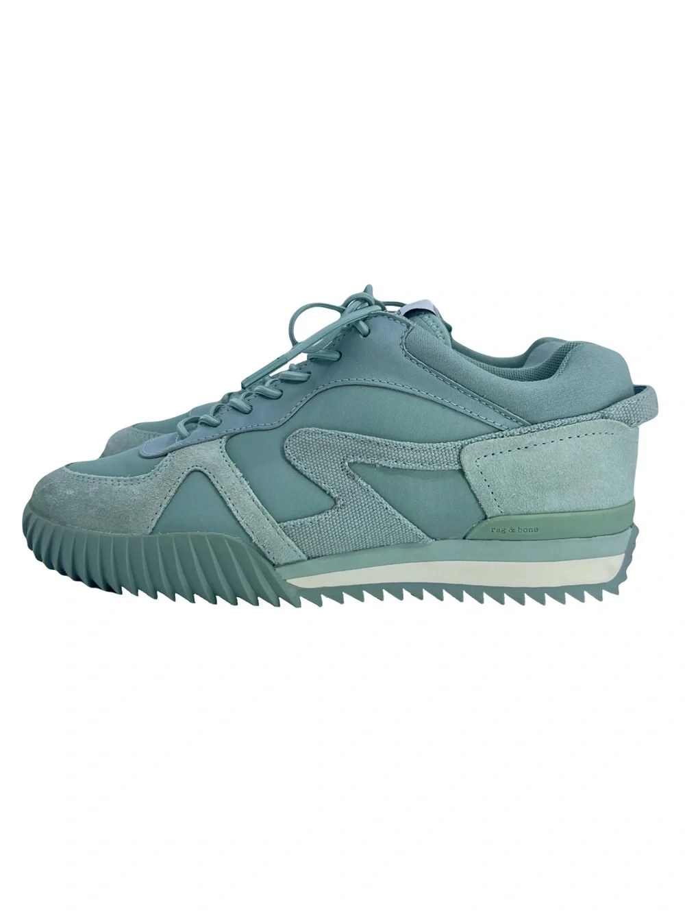 Rag & Bone Women’s Retro Runner 2.0 | Sage | Suede Leather Sneakers | Size 37